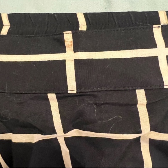 Vintage Evan Picone A-Line Skirt Black Window Pane Plaid 10 - Picture 9 of 10